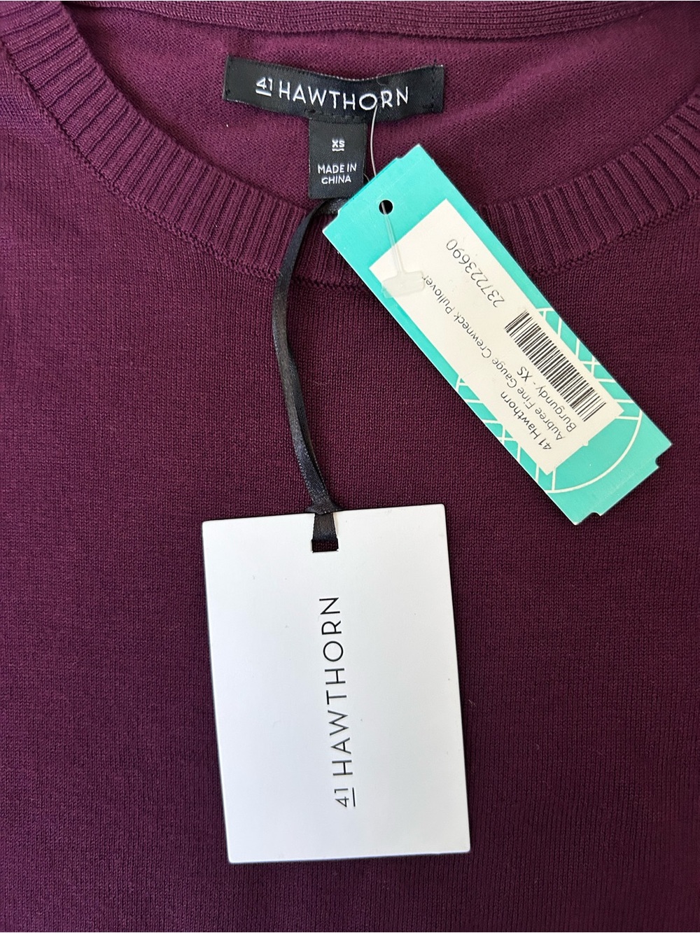 NWT 41 Hawthorn Aubree Fine Gauge Crewneck Sweater XS - Picture 3 of 8